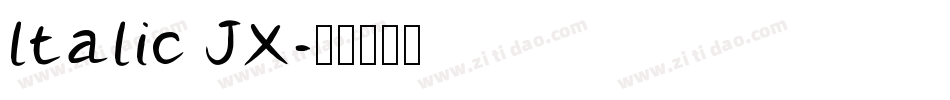 ltalic JX字体转换